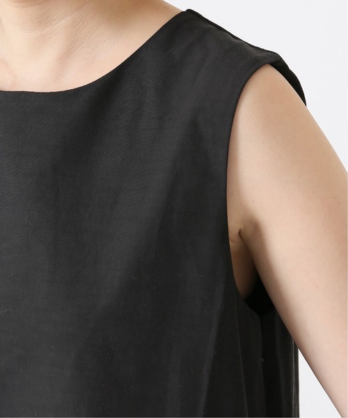 SLOBE IENA（スローブイエナ）の「【Champion/チャンピオン】SLOBE別注 ノースリーブタフタロングワンピース◆（ワンピース・レディース・ブラック/ベージュ/ネイビー・FREE）」の14枚目の写真