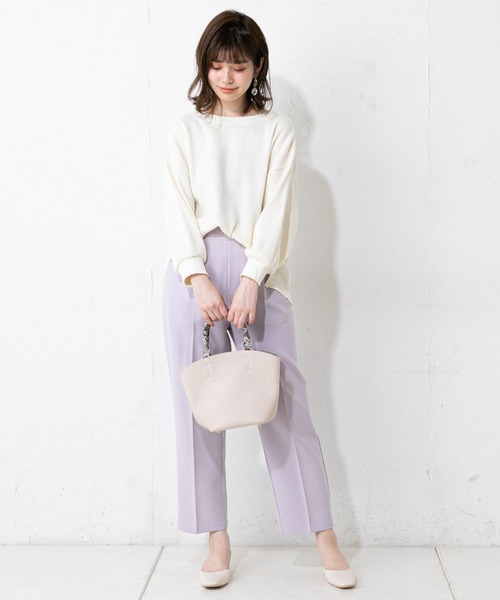 natural couture（ナチュラルクチュール）の「春カラーワッフルプルオーバー（Tシャツ/カットソー・レディース・ブラック/ベージュ/オフホワイト/ミント・FREE）」の14枚目の写真