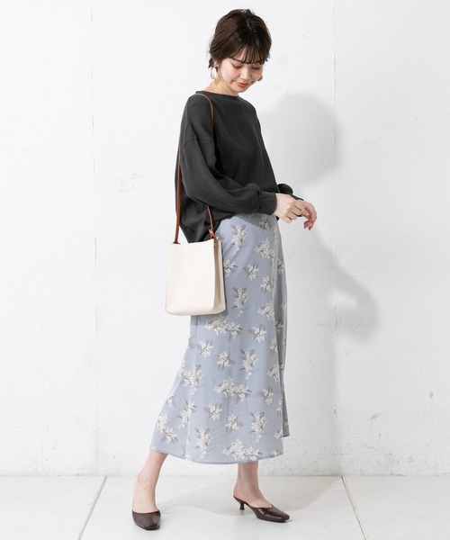 natural couture（ナチュラルクチュール）の「春カラーワッフルプルオーバー（Tシャツ/カットソー・レディース・ブラック/ベージュ/オフホワイト/ミント・FREE）」の8枚目の写真