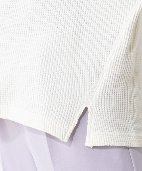natural couture（ナチュラルクチュール）の「春カラーワッフルプルオーバー（Tシャツ/カットソー・レディース・ブラック/ベージュ/オフホワイト/ミント・FREE）」の21枚目の写真