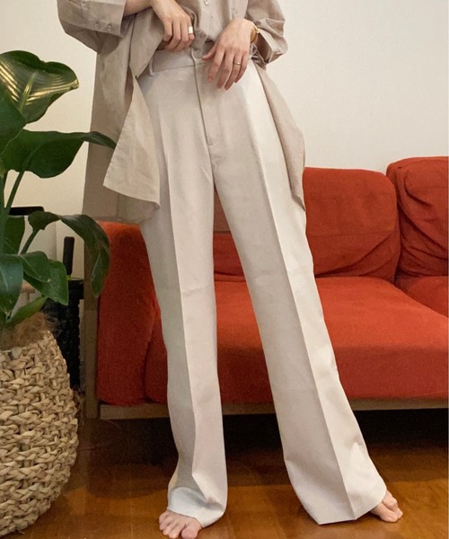 Heather(ヘザー)の「スリムフィットスラックス3 883929(スラックス・レディース・ブラック/アイボリー/ホワイト系その他/イエロー系その他/ピンク系その他/キャメル/グリーン/ホワイト系その他6/ブルー系その他・S/M/L)」の4枚目の写真