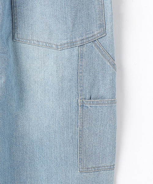 Purple&Yellow（パープルアンドイエロー）の「【大人気商品！】 デニム オーバーオール つなぎ ［ユニセックス〕（サロペット/オーバーオール・メンズ・インディゴブルー/その他・MEDIUM/SMALL/LARGE）」の7枚目の写真