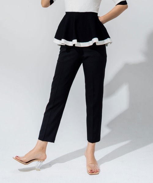 JENNE(ジェンヌ)の「コンフォーダブルスラックス(スラックス・レディース・ブラック/ピンク・S/M/L/FREE/XL)」の6枚目の写真