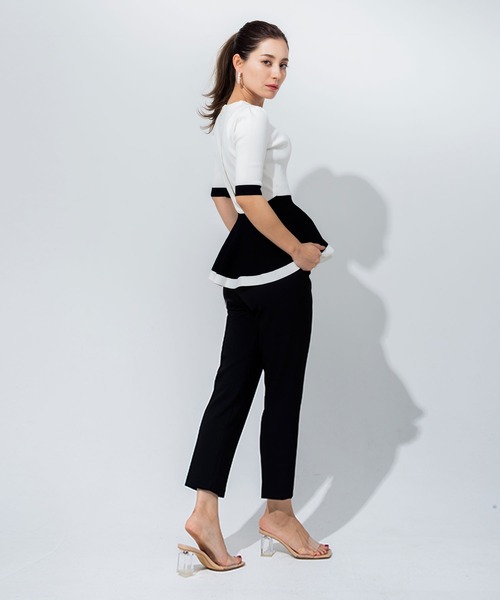 JENNE(ジェンヌ)の「コンフォーダブルスラックス(スラックス・レディース・ブラック/ピンク・S/M/L/FREE/XL)」の9枚目の写真