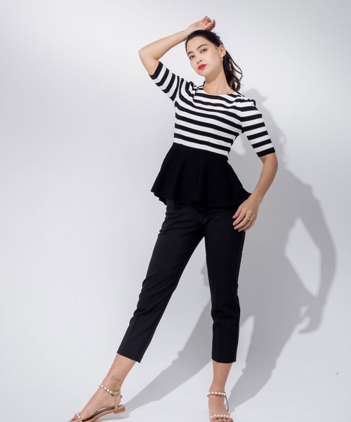 JENNE(ジェンヌ)の「コンフォーダブルスラックス(スラックス・レディース・ブラック/ピンク・S/M/L/FREE/XL)」の18枚目の写真