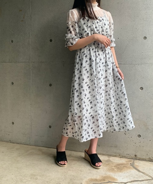 FUN.TRINITY（ファン トリニティー）の「キリカエレースワンピース（ワンピース・レディース・ブラック/ベージュ/ミント/ホワイト系その他/ブラック系その他・M）」の2枚目の写真