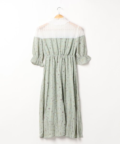 FUN.TRINITY（ファン トリニティー）の「キリカエレースワンピース（ワンピース・レディース・ブラック/ベージュ/ミント/ホワイト系その他/ブラック系その他・M）」の6枚目の写真