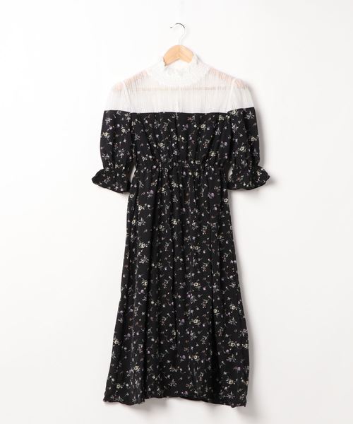 FUN.TRINITY（ファン トリニティー）の「キリカエレースワンピース（ワンピース・レディース・ブラック/ベージュ/ミント/ホワイト系その他/ブラック系その他・M）」の12枚目の写真