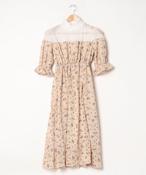 FUN.TRINITY（ファン トリニティー）の「キリカエレースワンピース（ワンピース・レディース・ブラック/ベージュ/ミント/ホワイト系その他/ブラック系その他・M）」の10枚目の写真