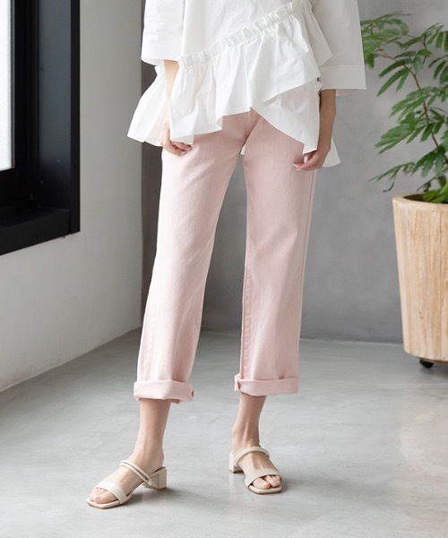 MODE ROBE（モードローブ）の「カラーデニムパンツ（デニムパンツ・レディース・グレー/ピンク/ブルー・S/M/L）」の22枚目の写真