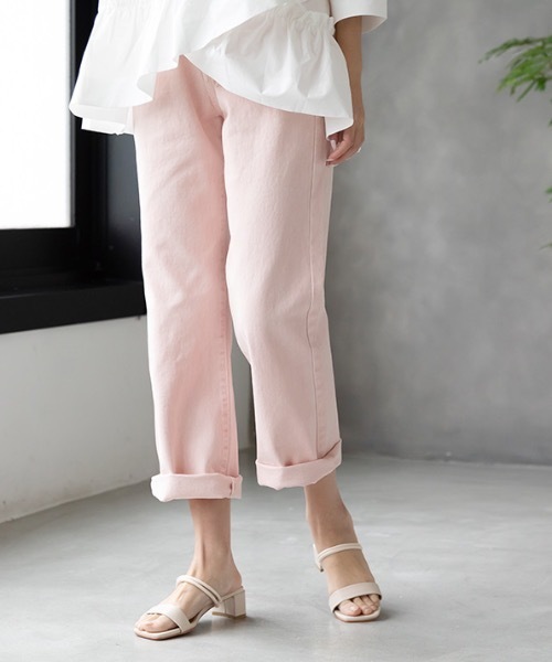 MODE ROBE（モードローブ）の「カラーデニムパンツ（デニムパンツ・レディース・グレー/ピンク/ブルー・S/M/L）」の16枚目の写真