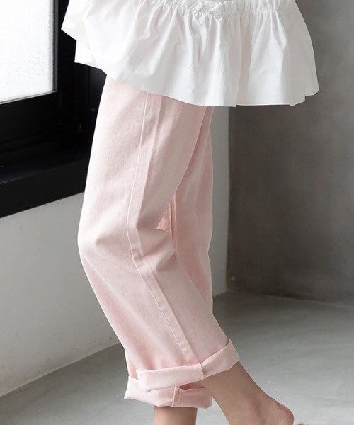 MODE ROBE（モードローブ）の「カラーデニムパンツ（デニムパンツ・レディース・グレー/ピンク/ブルー・S/M/L）」の13枚目の写真