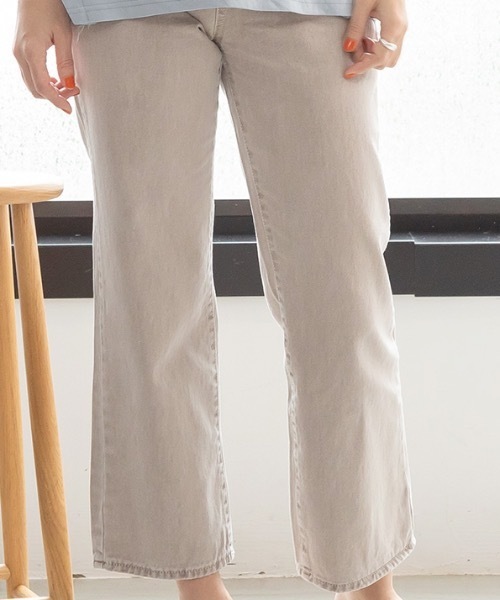 MODE ROBE（モードローブ）の「カラーデニムパンツ（デニムパンツ・レディース・グレー/ピンク/ブルー・S/M/L）」の9枚目の写真