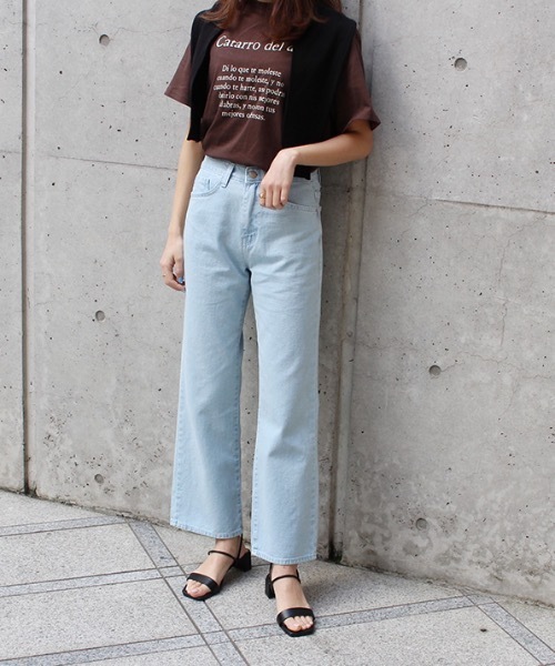 MODE ROBE（モードローブ）の「カラーデニムパンツ（デニムパンツ・レディース・グレー/ピンク/ブルー・S/M/L）」の12枚目の写真