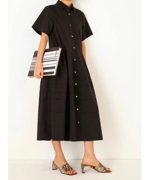 セール】ナイロンレザーシャツドレス / Nylon Lether Shirts