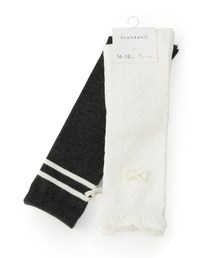 3can4on（サンカンシオン）の「◆ベーシックラインリボン×フロートハイソックス（ソックス/靴下）」