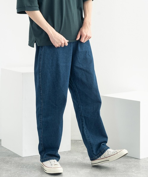 Rocky Monroe(ロッキーモンロー)の「イージーデニムパンツ ヴィンテージライク(デニムパンツ・メンズ・ライトブルー/インディゴブルー・M/L/XL)」の10枚目の写真