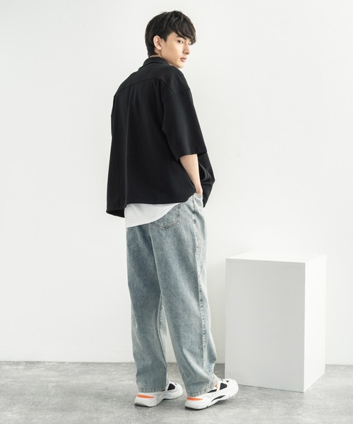 Rocky Monroe(ロッキーモンロー)の「イージーデニムパンツ ヴィンテージライク(デニムパンツ・メンズ・ライトブルー/インディゴブルー・M/L/XL)」の6枚目の写真