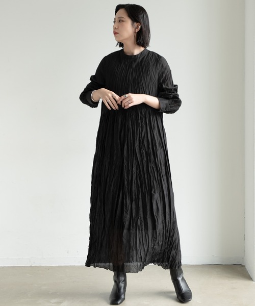 セール】【低身長向けSサイズ有】 ワッシャーロングスリーブ