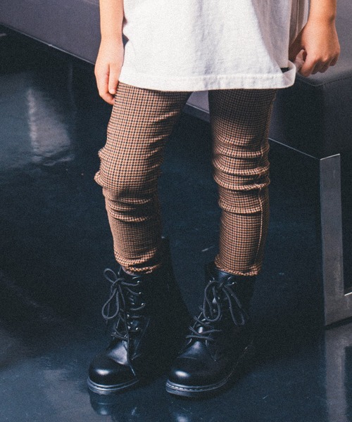 BRANSHES（ブランシェス）の「プレミアムストレッチチェック柄パンツ（その他パンツ・キッズ・グリーン/ベージュ・90cm/100cm/110cm/120cm/140cm/130cm/150cm）」の2枚目の写真