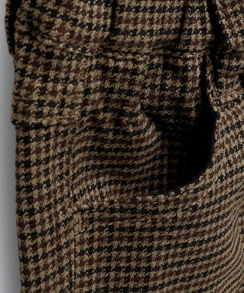 BRANSHES（ブランシェス）の「プレミアムストレッチチェック柄パンツ（その他パンツ・キッズ・グリーン/ベージュ・90cm/100cm/110cm/120cm/140cm/130cm/150cm）」の5枚目の写真