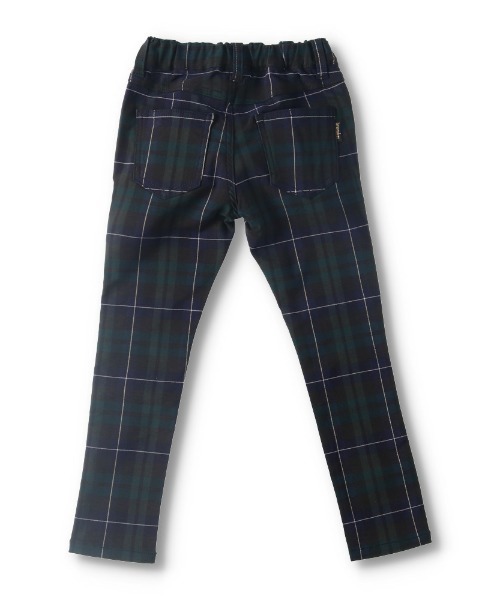 BRANSHES（ブランシェス）の「プレミアムストレッチチェック柄パンツ（その他パンツ・キッズ・グリーン/ベージュ・90cm/100cm/110cm/120cm/140cm/130cm/150cm）」の8枚目の写真