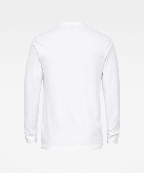 G-STAR（ジースター）の「Utility Pocket Logo T-Shirt/ワンポイント/ロンT（Tシャツ/カットソー・メンズ・ダークブラック/ホワイト・SMALL/MEDIUM/LARGE/X-SMALL/X-LARGE/XX-SMALL）」の5枚目の写真