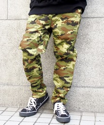 COOKMAN | Cookman クックマン シェフパンツ イージーパンツ ワイドパンツ リップストップ ウッドランドカモグリーン 迷彩(その他パンツ)