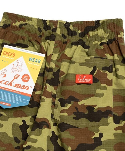 COOKMAN(クックマン)の「Cookman クックマン シェフパンツ イージーパンツ ワイドパンツ リップストップ ウッドランドカモグリーン 迷彩(その他パンツ・メンズ・カモフラージュ・SMALL/MEDIUM/LARGE/X-LARGE)」の7枚目の写真