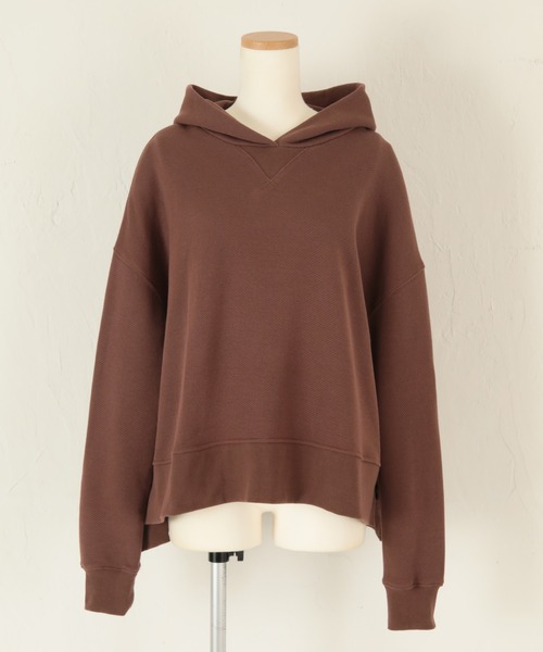 titivate（ティティベイト）の「ﾘﾗｯｸｽｿﾌﾄｶｯﾄｿｰﾌｰﾄﾞﾊﾟｰｶｰ（パーカー・レディース・ブラック/オリーブ/ブラウン系その他/グレイッシュベージュ・FREE）」の13枚目の写真