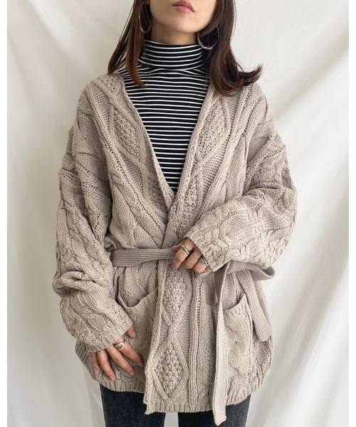 She's Closet(シーズクローゼット)の「裏起毛ハイネックボーダーカットソー(Tシャツ/カットソー・レディース・ホワイト/ブラック/グレー/キャメル・FREE)」の5枚目の写真