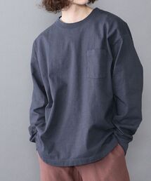 【SHIPS any別注】LOS ANGELES APPAREL: 8.5オンス ヘビーウェイト ポケット ロンT◇