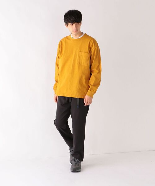 LOS ANGELES APPAREL(ロサンゼルスアパレル)の「【SHIPS any別注】LOS ANGELES APPAREL: 8.5オンス ヘビーウェイト ポケット ロンT◇(Tシャツ/カットソー・メンズ・ホワイト/ダークグレー/ライトグリーン/マスタード・SMALL/MEDIUM/LARGE/X-LARGE)」の20枚目の写真