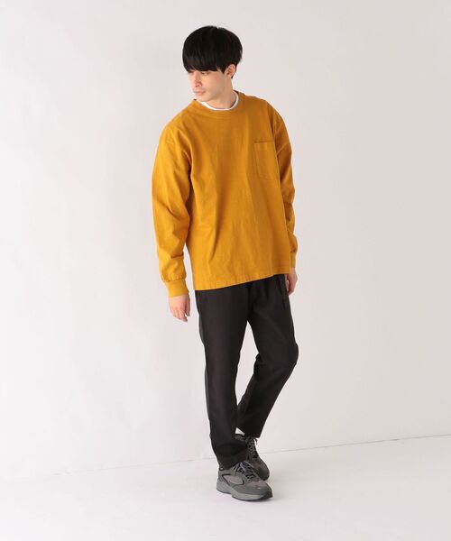 LOS ANGELES APPAREL(ロサンゼルスアパレル)の「【SHIPS any別注】LOS ANGELES APPAREL: 8.5オンス ヘビーウェイト ポケット ロンT◇(Tシャツ/カットソー・メンズ・ホワイト/ダークグレー/ライトグリーン/マスタード・SMALL/MEDIUM/LARGE/X-LARGE)」の18枚目の写真