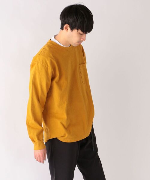 LOS ANGELES APPAREL(ロサンゼルスアパレル)の「【SHIPS any別注】LOS ANGELES APPAREL: 8.5オンス ヘビーウェイト ポケット ロンT◇(Tシャツ/カットソー・メンズ・ホワイト/ダークグレー/ライトグリーン/マスタード・SMALL/MEDIUM/LARGE/X-LARGE)」の17枚目の写真