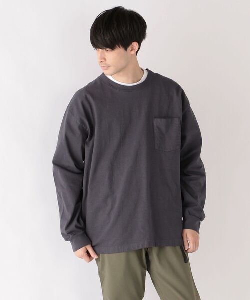 LOS ANGELES APPAREL(ロサンゼルスアパレル)の「【SHIPS any別注】LOS ANGELES APPAREL: 8.5オンス ヘビーウェイト ポケット ロンT◇(Tシャツ/カットソー・メンズ・ホワイト/ダークグレー/ライトグリーン/マスタード・SMALL/MEDIUM/LARGE/X-LARGE)」の16枚目の写真