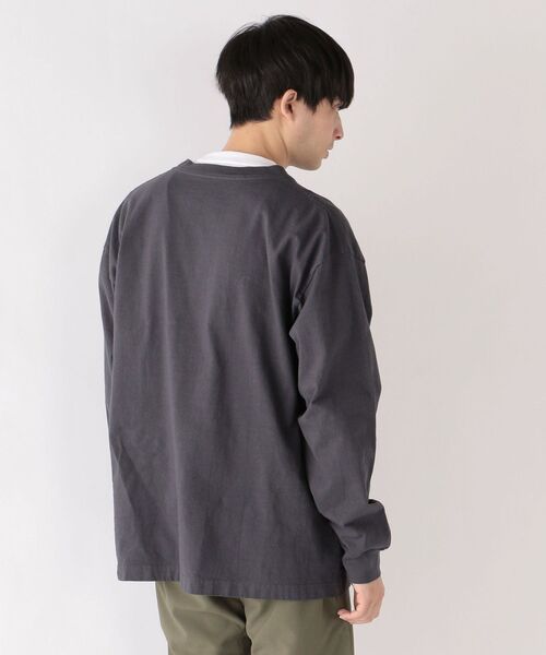 LOS ANGELES APPAREL(ロサンゼルスアパレル)の「【SHIPS any別注】LOS ANGELES APPAREL: 8.5オンス ヘビーウェイト ポケット ロンT◇(Tシャツ/カットソー・メンズ・ホワイト/ダークグレー/ライトグリーン/マスタード・SMALL/MEDIUM/LARGE/X-LARGE)」の13枚目の写真