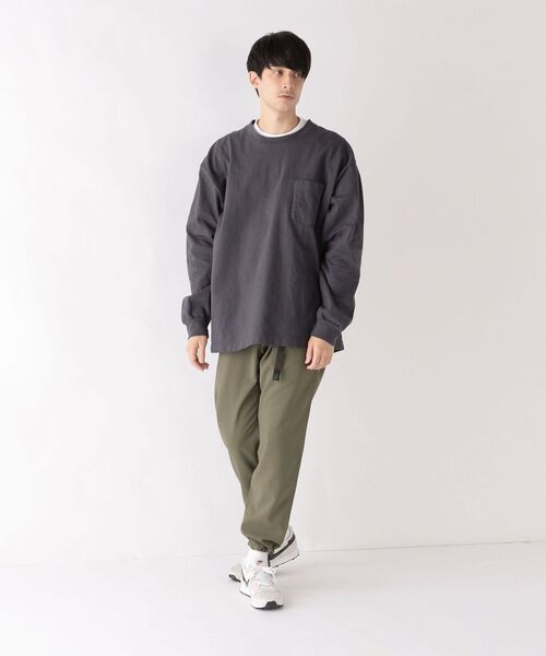 LOS ANGELES APPAREL(ロサンゼルスアパレル)の「【SHIPS any別注】LOS ANGELES APPAREL: 8.5オンス ヘビーウェイト ポケット ロンT◇(Tシャツ/カットソー・メンズ・ホワイト/ダークグレー/ライトグリーン/マスタード・SMALL/MEDIUM/LARGE/X-LARGE)」の12枚目の写真