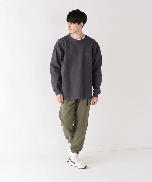LOS ANGELES APPAREL(ロサンゼルスアパレル)の「【SHIPS any別注】LOS ANGELES APPAREL: 8.5オンス ヘビーウェイト ポケット ロンT◇(Tシャツ/カットソー・メンズ・ホワイト/ダークグレー/ライトグリーン/マスタード・SMALL/MEDIUM/LARGE/X-LARGE)」の11枚目の写真