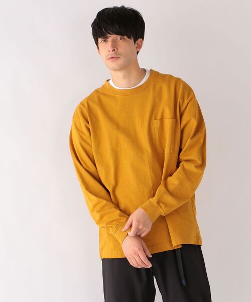 LOS ANGELES APPAREL(ロサンゼルスアパレル)の「【SHIPS any別注】LOS ANGELES APPAREL: 8.5オンス ヘビーウェイト ポケット ロンT◇(Tシャツ/カットソー・メンズ・ホワイト/ダークグレー/ライトグリーン/マスタード・SMALL/MEDIUM/LARGE/X-LARGE)」の8枚目の写真