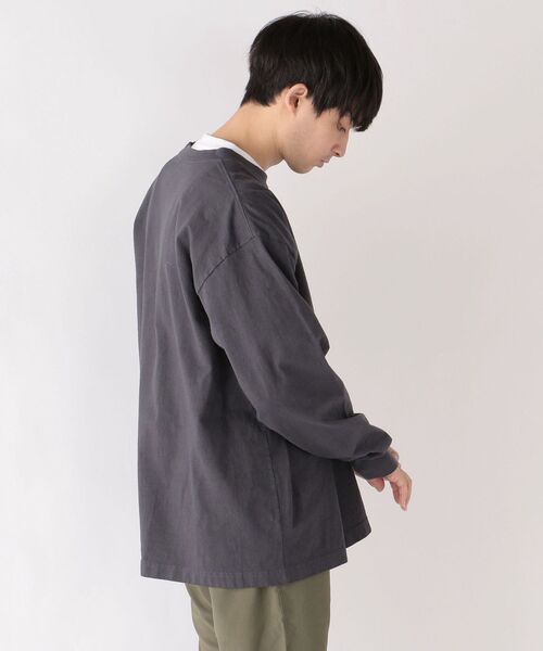 LOS ANGELES APPAREL(ロサンゼルスアパレル)の「【SHIPS any別注】LOS ANGELES APPAREL: 8.5オンス ヘビーウェイト ポケット ロンT◇(Tシャツ/カットソー・メンズ・ホワイト/ダークグレー/ライトグリーン/マスタード・SMALL/MEDIUM/LARGE/X-LARGE)」の7枚目の写真