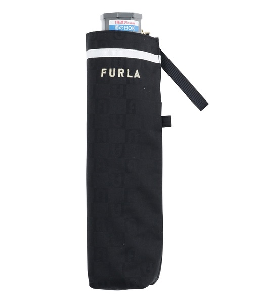 新品！フルラ　高級ジャガード織　折りたたみ傘　晴雨兼用　日傘 フルラ FURLA FURLA（フルラ）晴雨兼用日傘 ジャガード