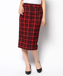 AZUL by moussy | オーバーチェックペンシルSK(スカート)