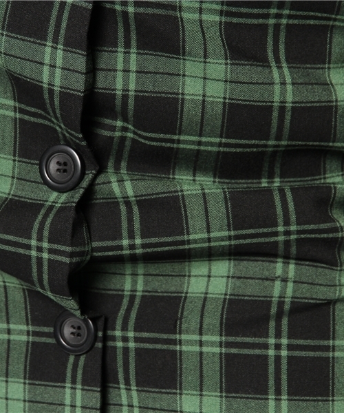 AZUL by moussy（アズールバイマウジー）の「オーバーチェックペンシルSK（スカート・レディース・グリーン系その他/ブラック×レッド・MEDIUM/SMALL）」の10枚目の写真