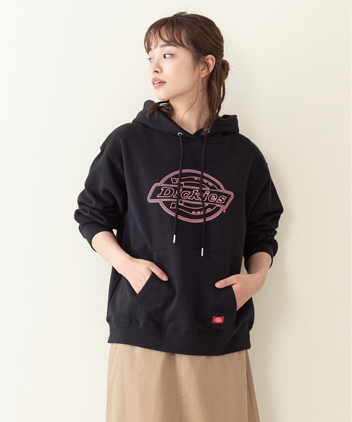 Dickies(ディッキーズ)の「【DICKIES/ディッキーズ】裏毛ロゴプリントパーカー ビッグロゴプリント(パーカー・レディース・ホワイト/ブラック/イエロー・MEDIUM/LARGE)」の13枚目の写真