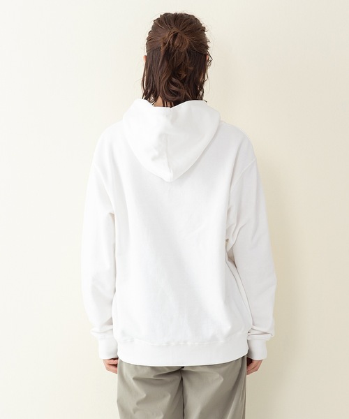 Dickies(ディッキーズ)の「【DICKIES/ディッキーズ】裏毛ロゴプリントパーカー ビッグロゴプリント(パーカー・レディース・ホワイト/ブラック/イエロー・MEDIUM/LARGE)」の10枚目の写真