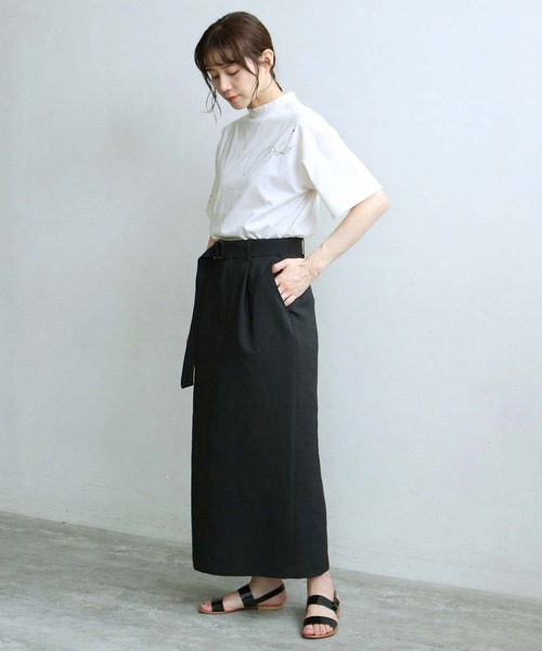 caph（カーフ）の「◇pink pepper × caph 刺繍Tシャツ（Tシャツ/カットソー・レディース・チャコールグレー/アイボリー・FREE）」の14枚目の写真