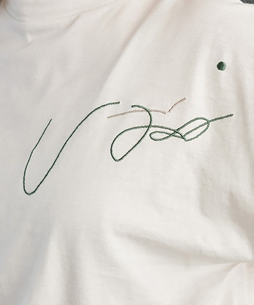 caph（カーフ）の「◇pink pepper × caph 刺繍Tシャツ（Tシャツ/カットソー・レディース・チャコールグレー/アイボリー・FREE）」の20枚目の写真