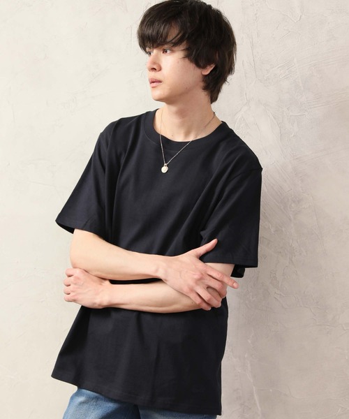 FRUIT OF THE LOOM(フルーツオブザルーム)の「FRUIT OF THE LOOM フルーツオブザルーム クルーネック ヘビーウェイト Tシャツ(Tシャツ/カットソー・メンズ・ホワイト/ブラック/カーキ/ネイビー/グレー/ベージュ・M/S/LL/XL/L)」の6枚目の写真