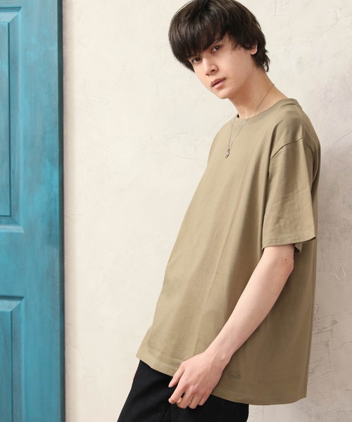 FRUIT OF THE LOOM(フルーツオブザルーム)の「FRUIT OF THE LOOM フルーツオブザルーム クルーネック ヘビーウェイト Tシャツ(Tシャツ/カットソー・メンズ・ホワイト/ブラック/カーキ/ネイビー/グレー/ベージュ・M/S/LL/XL/L)」の5枚目の写真